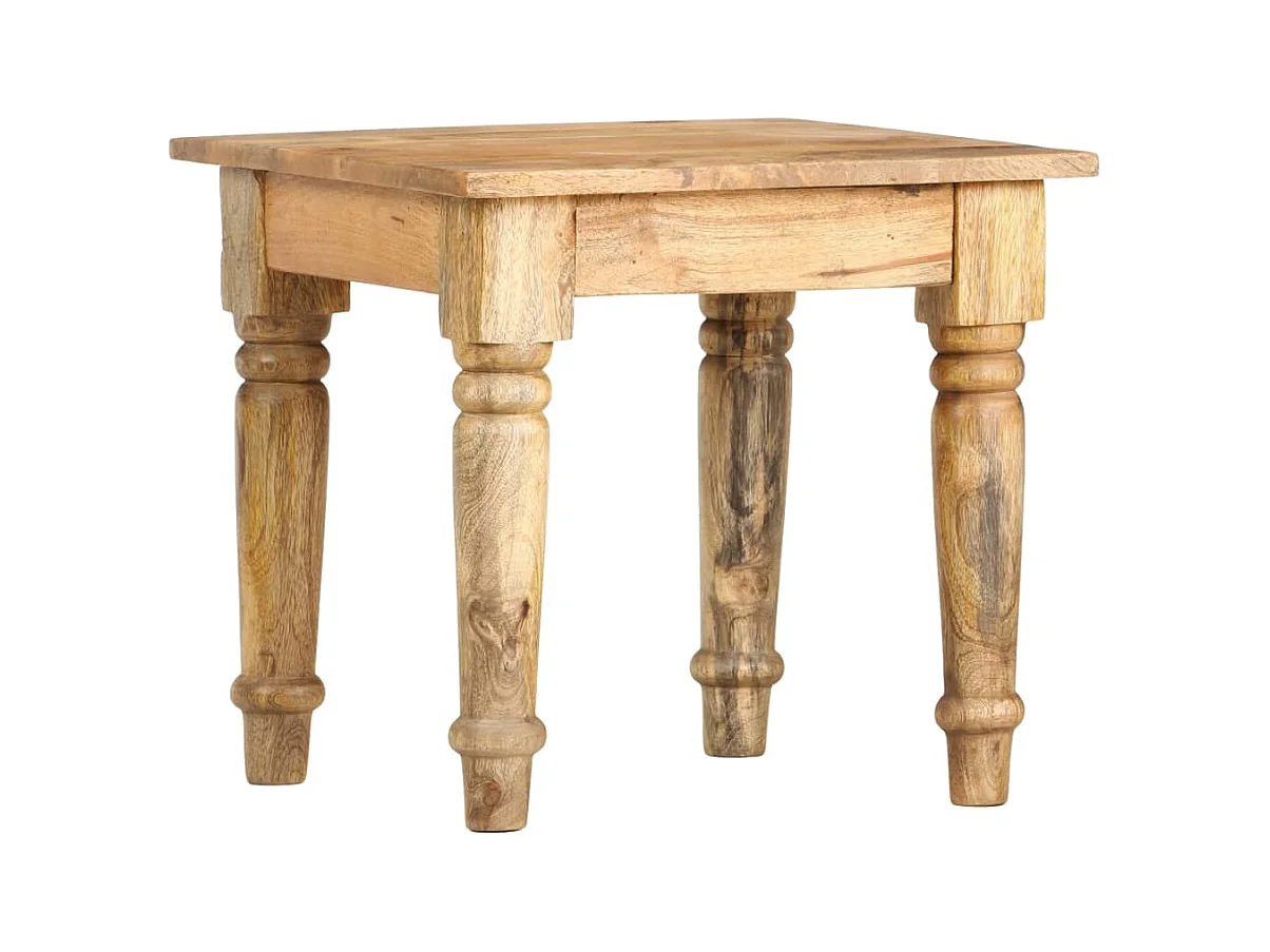 Table d'appoint 43 x 43 x 40 cm Bois de manguier massif