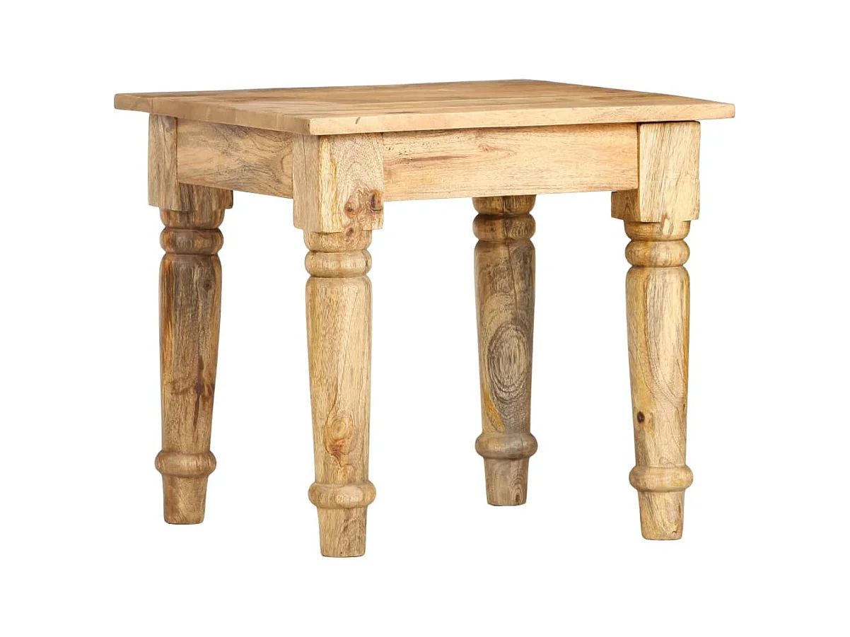Table d'appoint 43 x 43 x 40 cm Bois de manguier massif