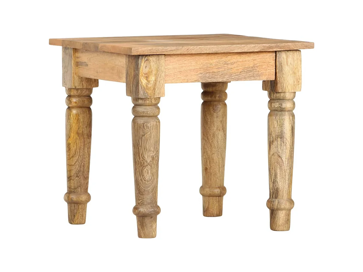 Table d'appoint 43 x 43 x 40 cm Bois de manguier massif