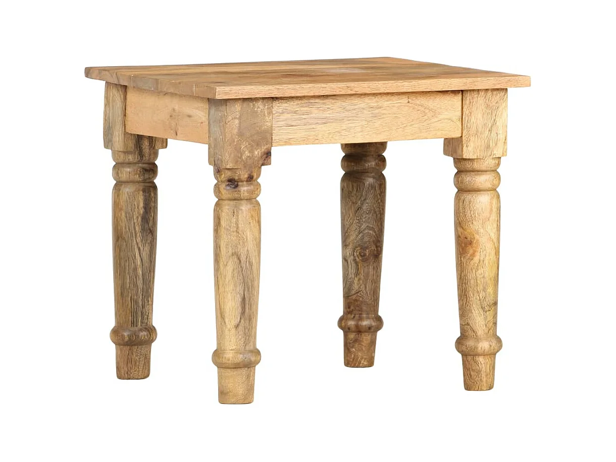 Table d'appoint 43 x 43 x 40 cm Bois de manguier massif