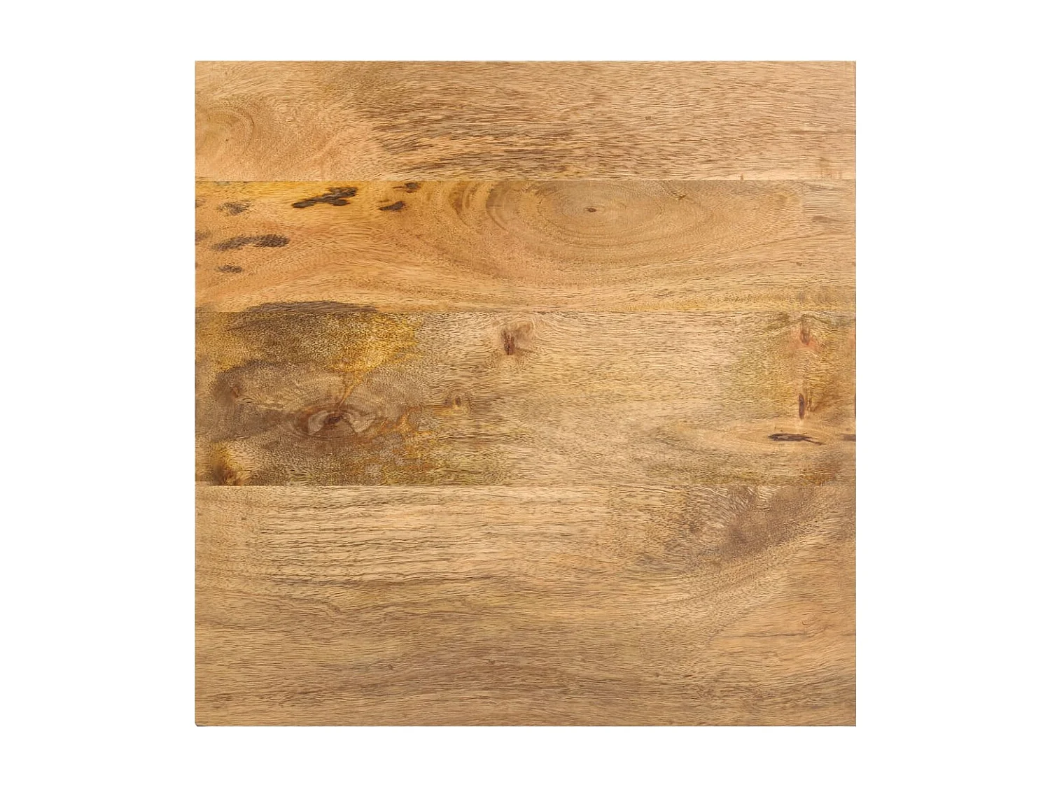 Mesa auxiliar de madera maciza de mango 43x43x40 cm