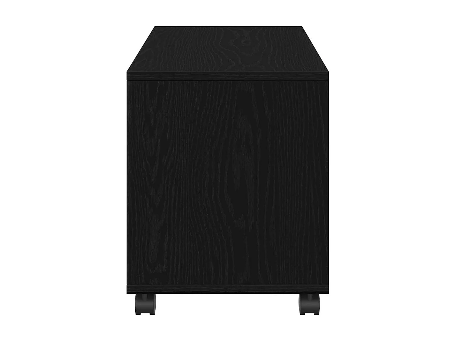 Mesa de apoio com prateleira Carvalho preto 72 x 33 x 42.5 cm