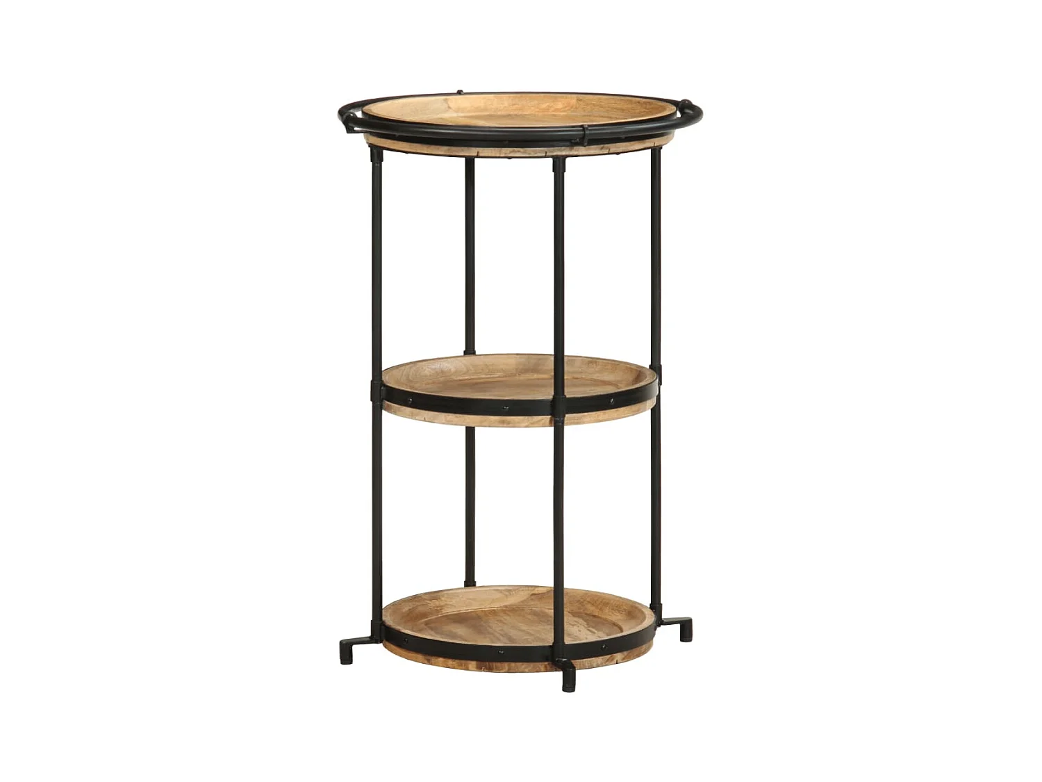 Table d'appoint Ø55x83 cm bois de manguier massif