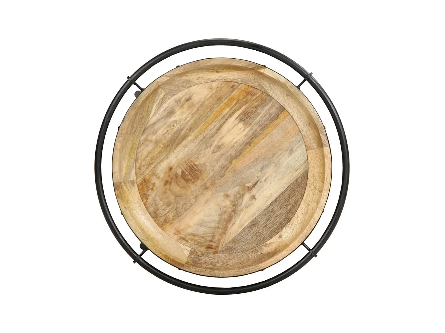 Table d'appoint Ø55x83 cm bois de manguier massif