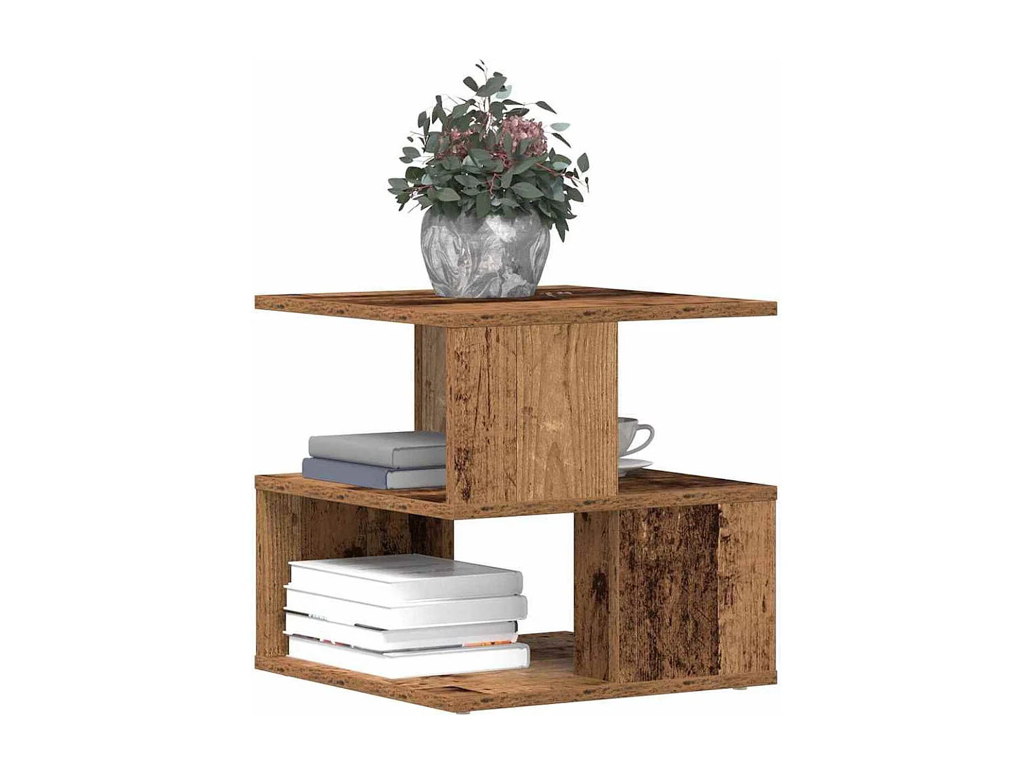 Table d'appoint Bois ancien 40 x 40 x 40 cm Bois d'ingénierie