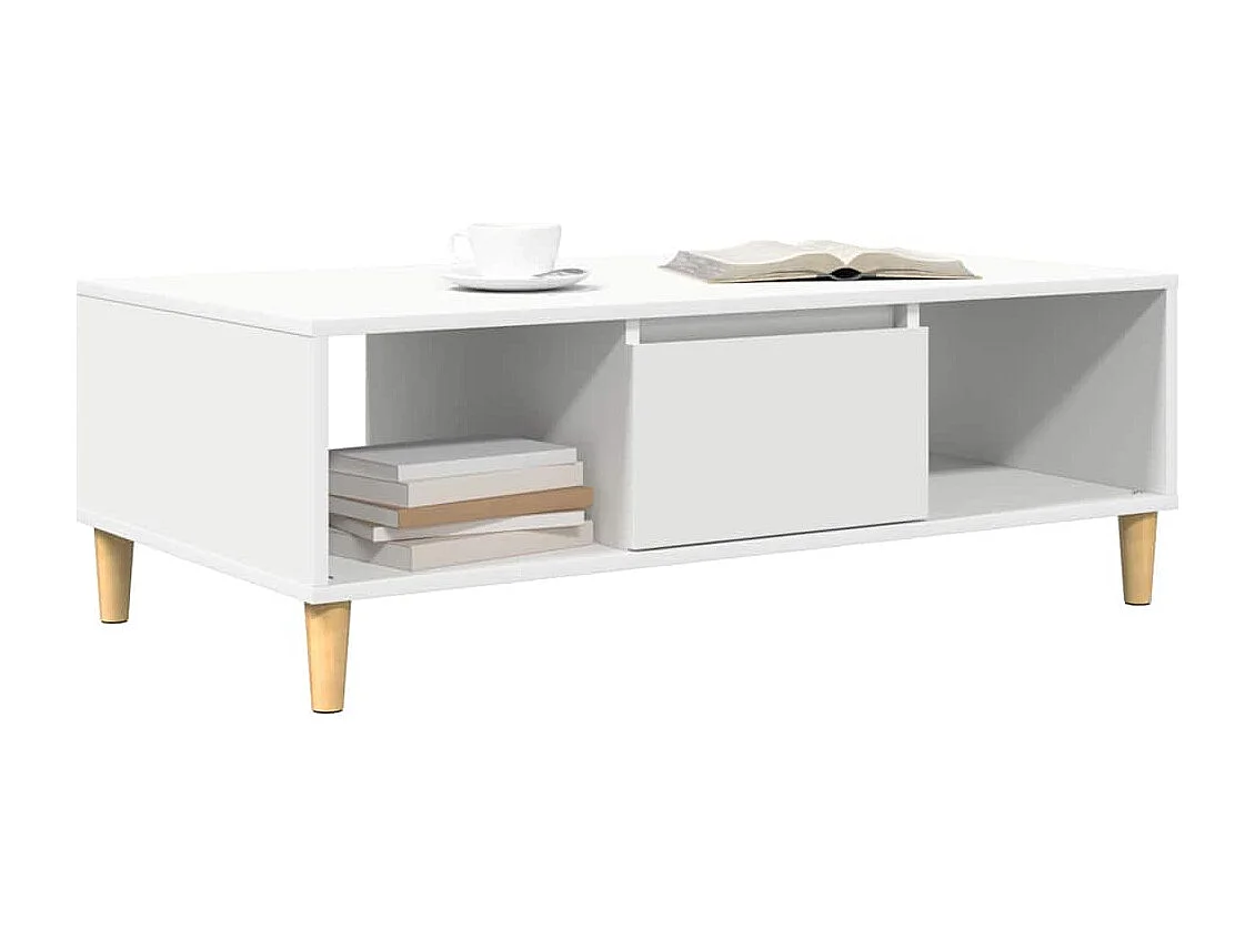 Table basse Blanc 102 x 55 x 35 cm