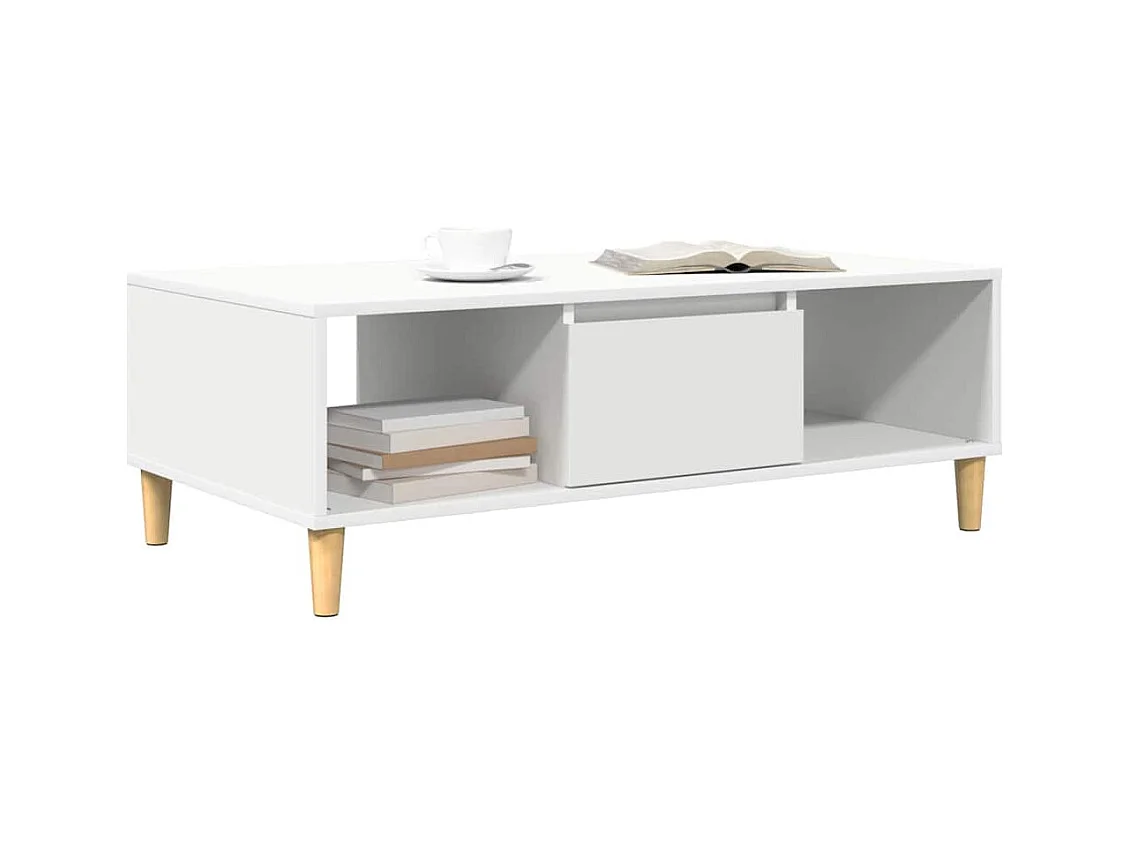 Table basse Blanc 102 x 55 x 35 cm