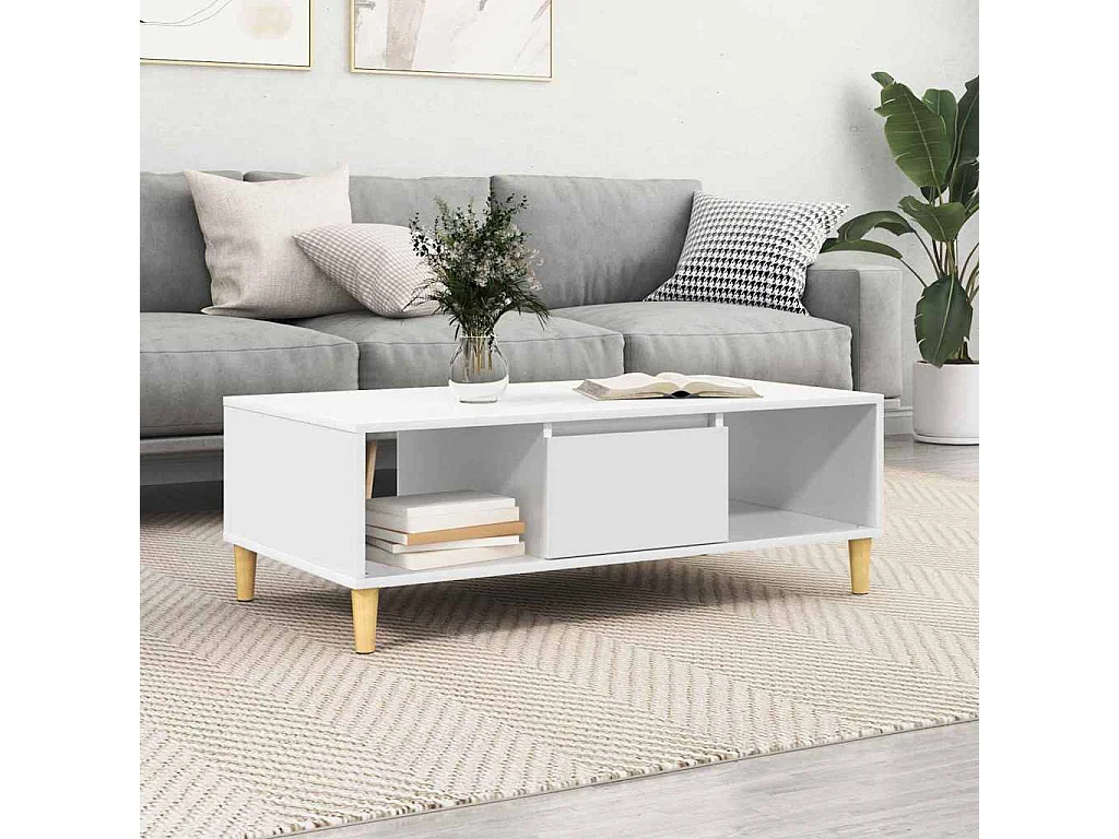 Mesa de centro Branco 102 x 55 x 35 cm