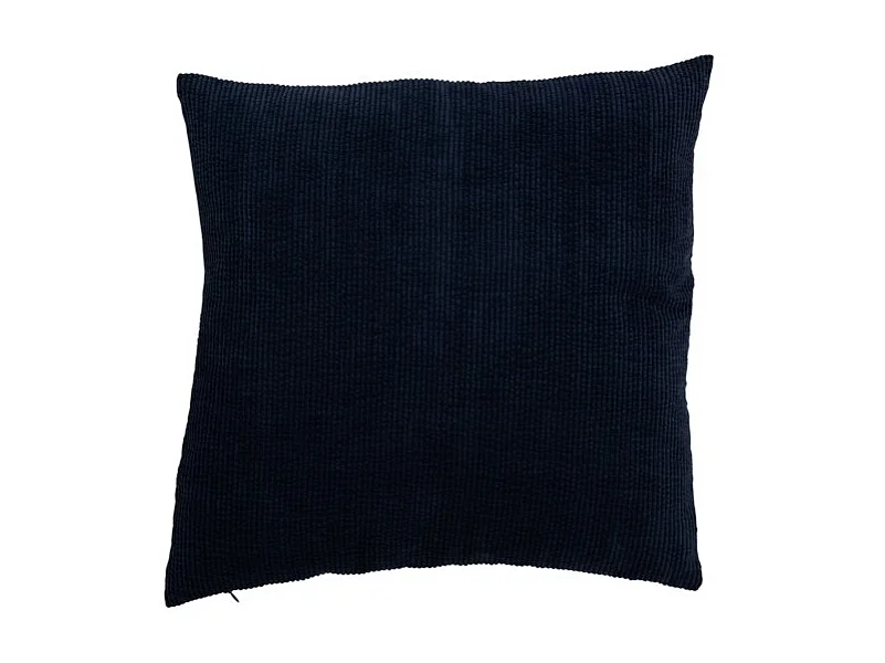 Cojín pana cuadrado terciopelo azul 45x45 cm