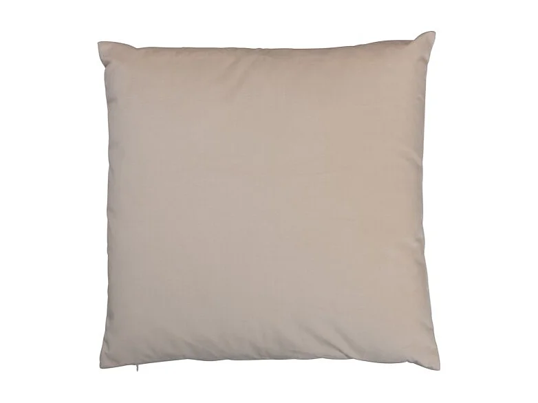Cojín cuadrado terciopelo crema 45x45 cm