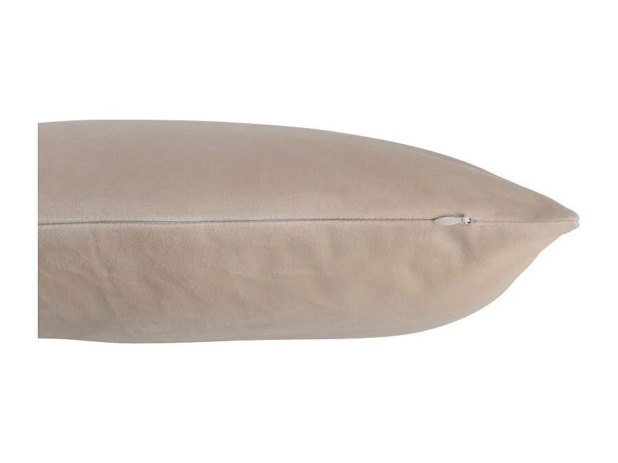 Cojín cuadrado terciopelo crema 45x45 cm