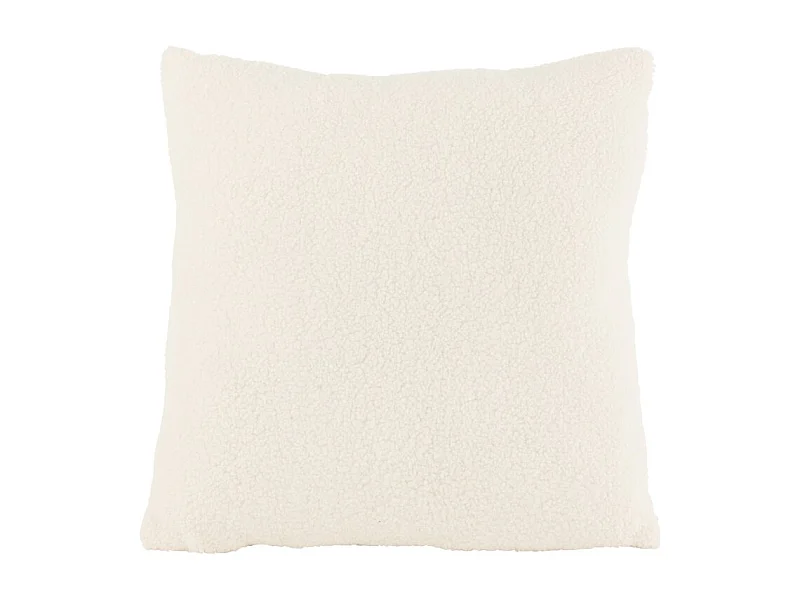 Cojín cuadrado de tela blanco 45x45x43cm