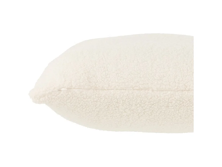 Cojín cuadrado de tela blanco 45x45x43cm