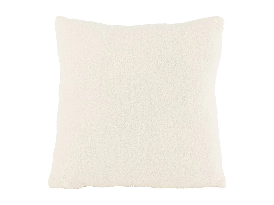 Cojín cuadrado de tela blanco 45x45x43cm