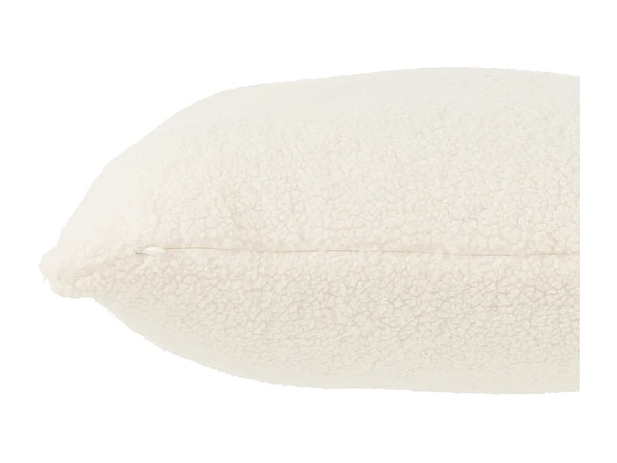 Cojín cuadrado de tela blanco 45x45x43cm