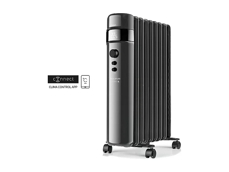 Taurus Alpatec Radiateur à bain d'huile connecté 2000w noir - agadir connect 2000