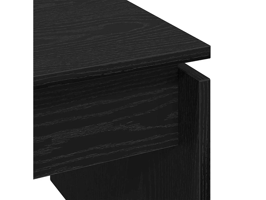 Mesa de Café Roble Negro 68 x 38 x 50 cm Madera contrachapada