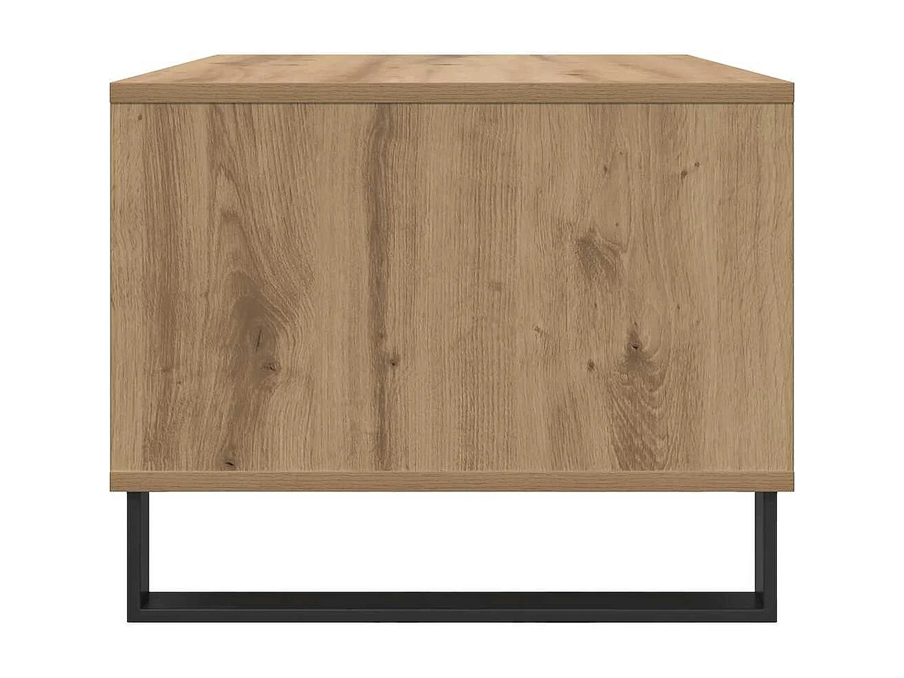 Table basse chêne artisanal 60 x 50 x 40 cm Bois d'ingénierie