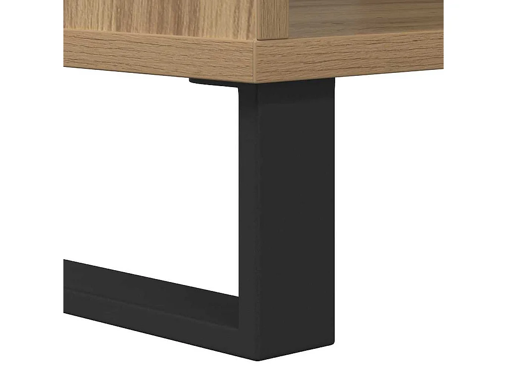 Mesa de Café Roble artisan 60 x 50 x 40 cm Madera contrachapada