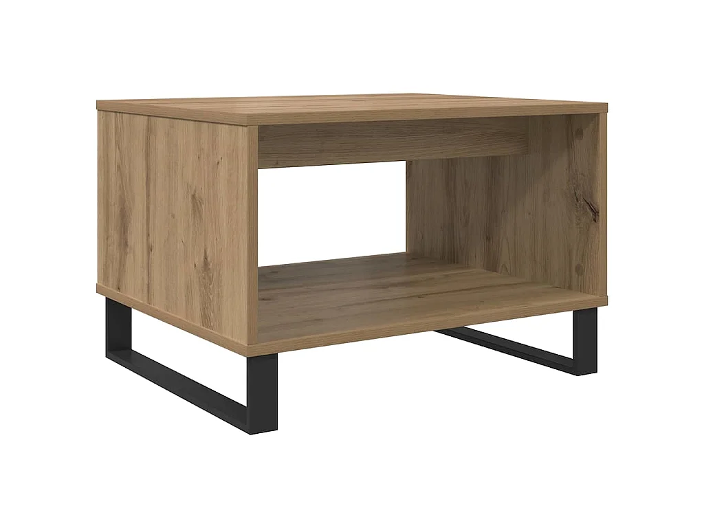 Mesa de Café Roble artisan 60 x 50 x 40 cm Madera contrachapada