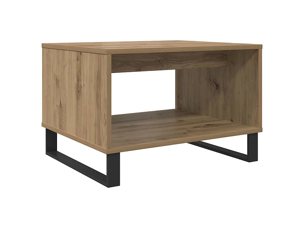 Mesa de Café Roble artisan 60 x 50 x 40 cm Madera contrachapada