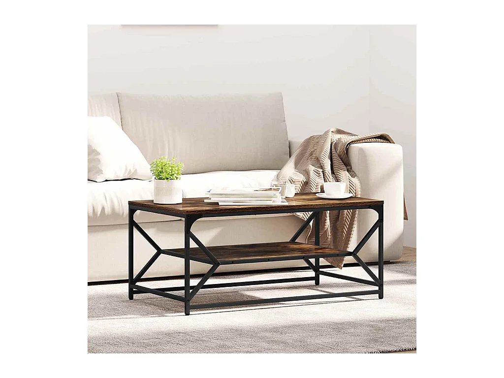 Mesa de centro Carvalho fumado 90 x 50 x 40 cm