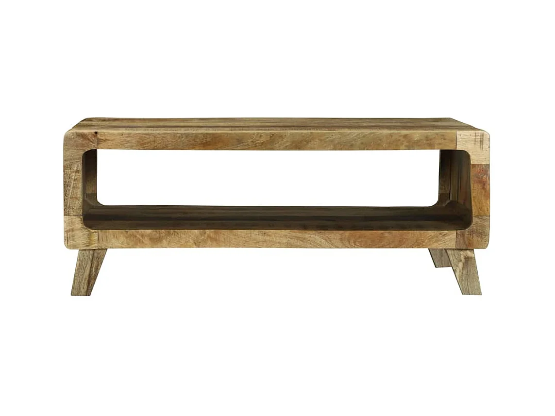 Table basse Marron 90 x 50 x 35 cm Bois de manguier brut massif