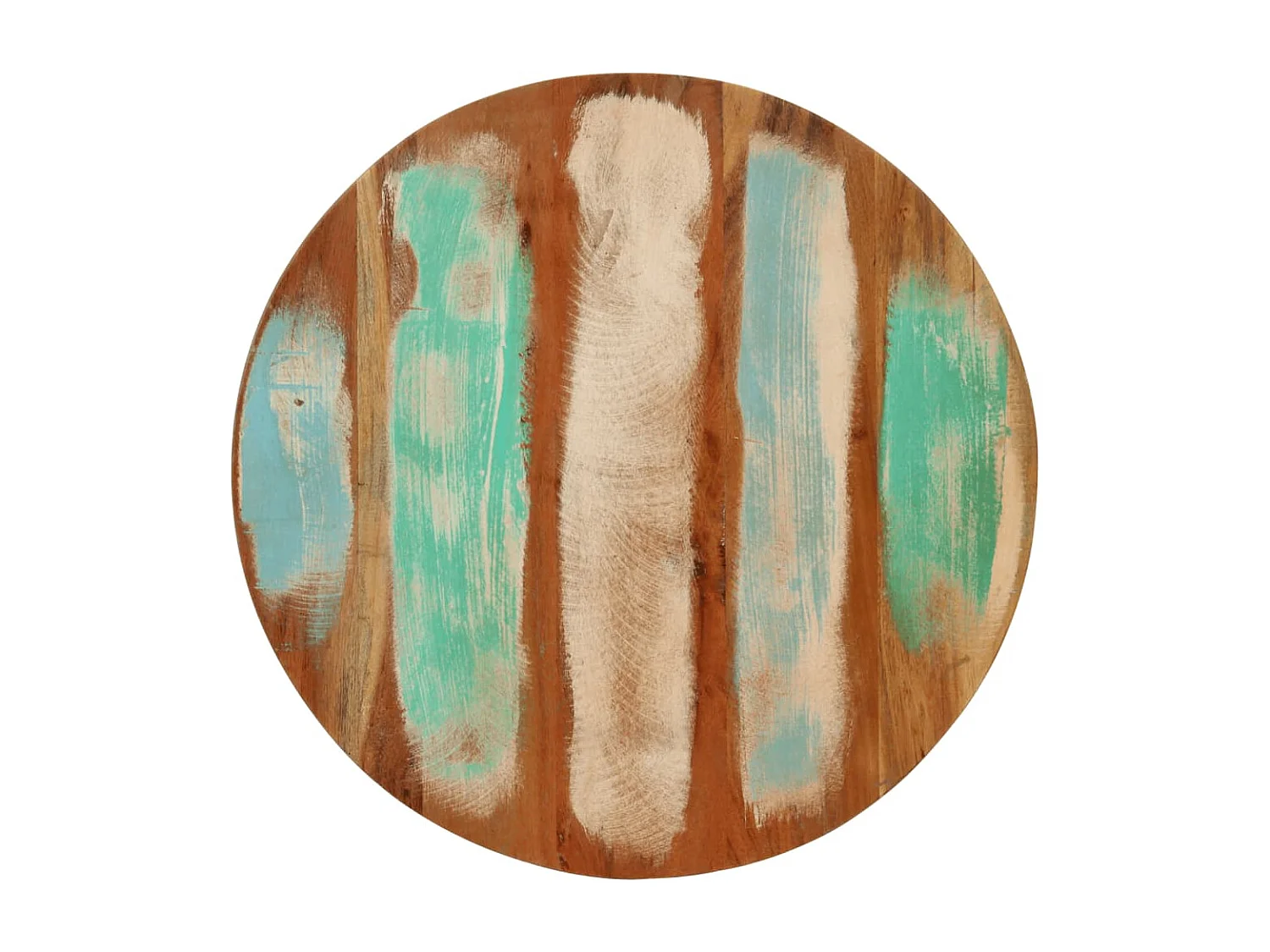 Salontafel Ø 50x35 cm massief gerecycled hout en staal