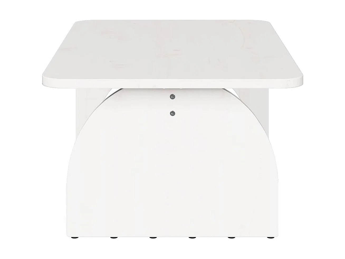 Table basse Blanc 80 x 50 x 31 cm Bois massif en pin