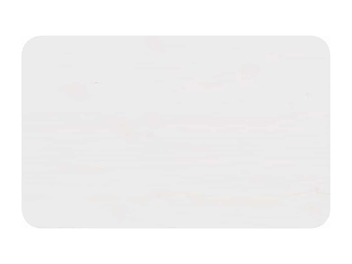 Table basse Blanc 80 x 50 x 31 cm Bois massif en pin