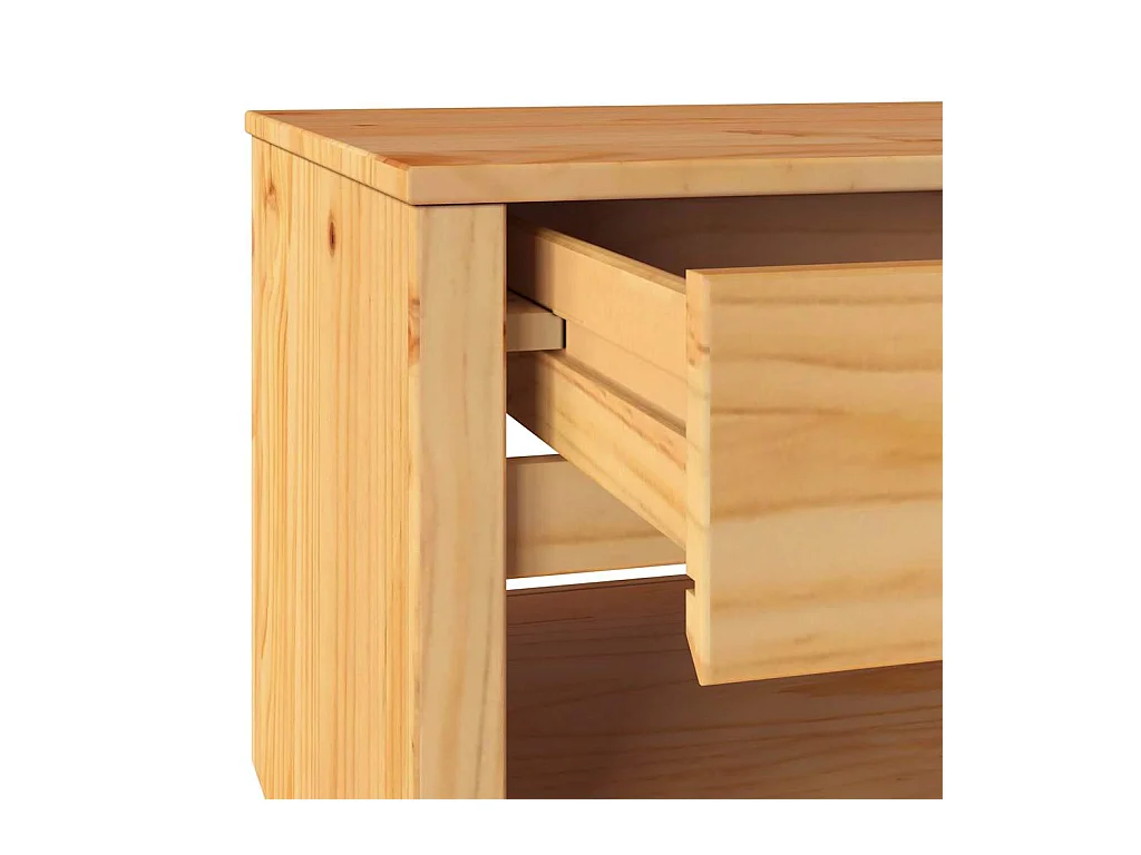 Table basse Drammen Chêne 99 x 55 x 45 cm Bois massif en pin