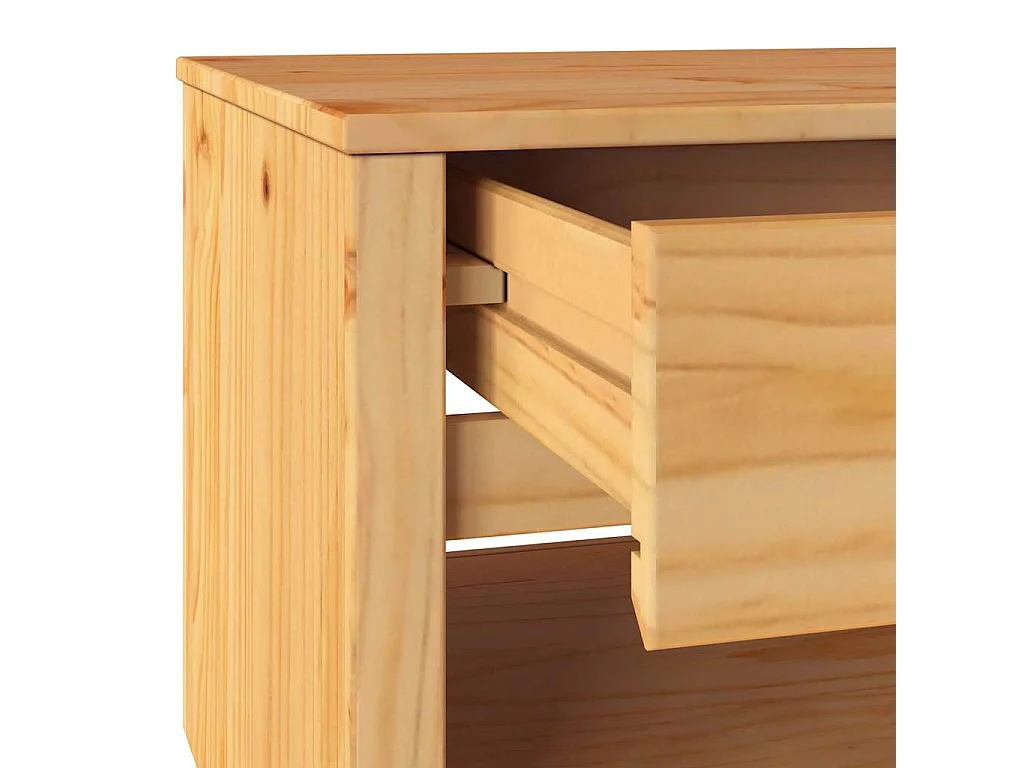 Table basse Drammen Chêne 99 x 55 x 45 cm Bois massif en pin