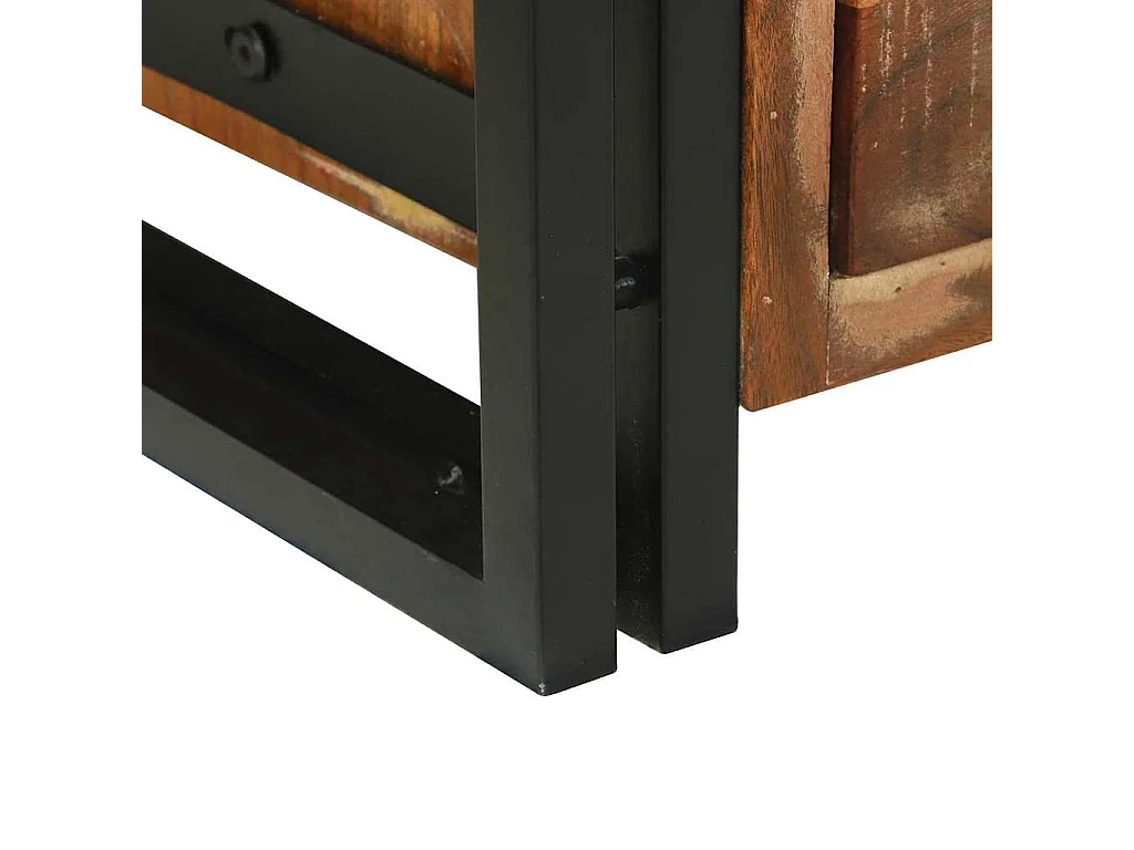 Table basse Marron 90 x 50 x 38 cm bois de récupération massif