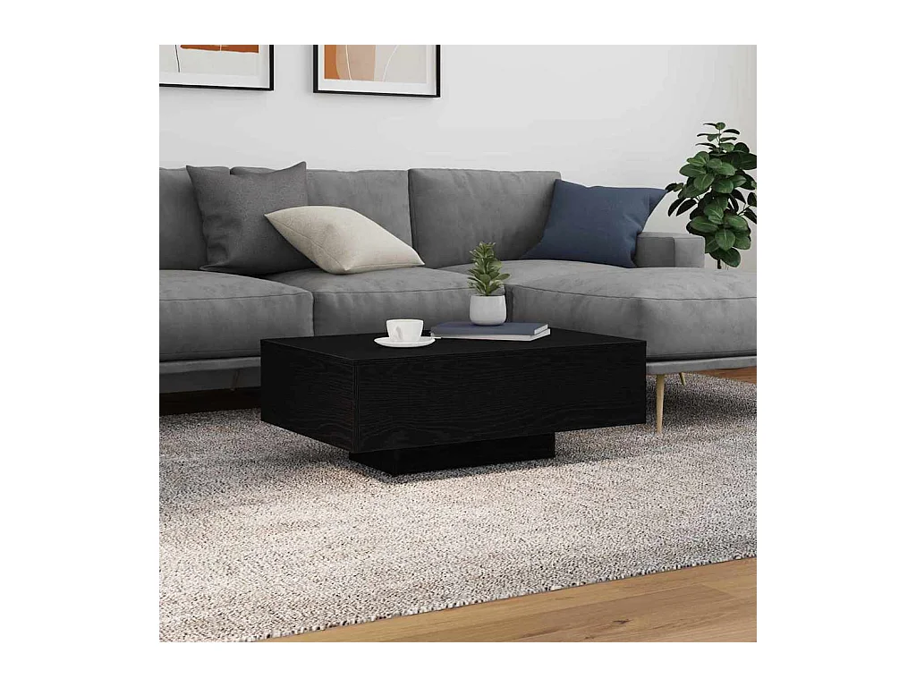 Table Basse Chêne noir 85 x 55 x 31 cm Bois d'ingénierie