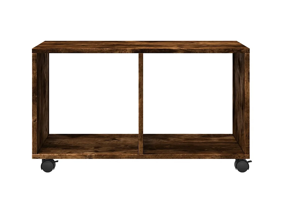 Table basse chêne fumé 72x33x42,5 cm bois d'ingénierie