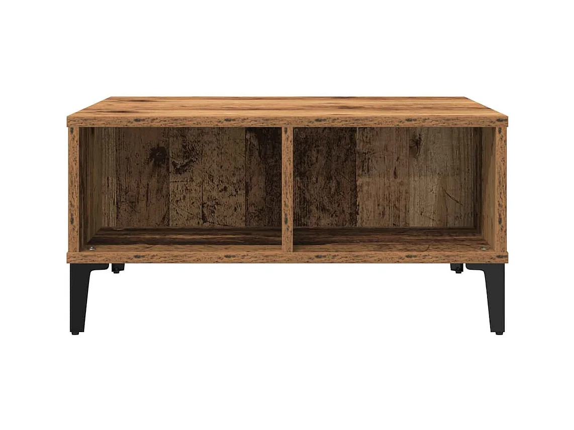 Table basse Bois ancien 60 x 60 x 30 cm Bois d'ingénierie