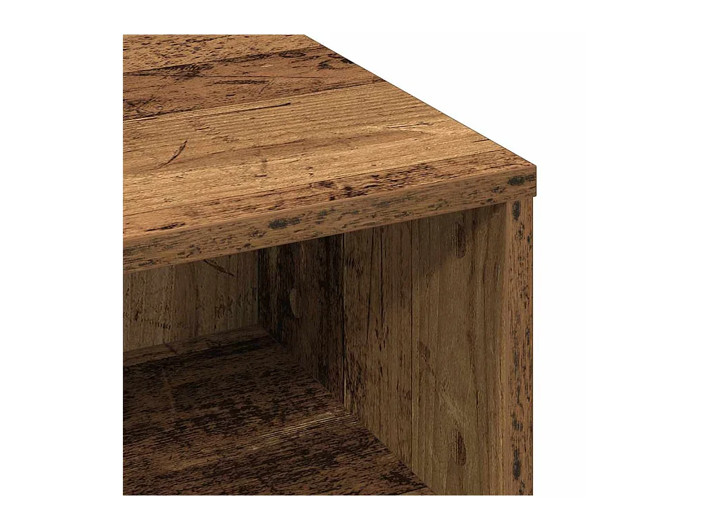 Table basse Bois ancien 60 x 60 x 30 cm Bois d'ingénierie