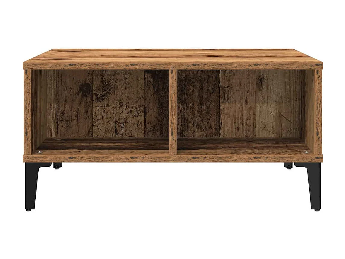 Table basse Bois ancien 60 x 60 x 30 cm Bois d'ingénierie