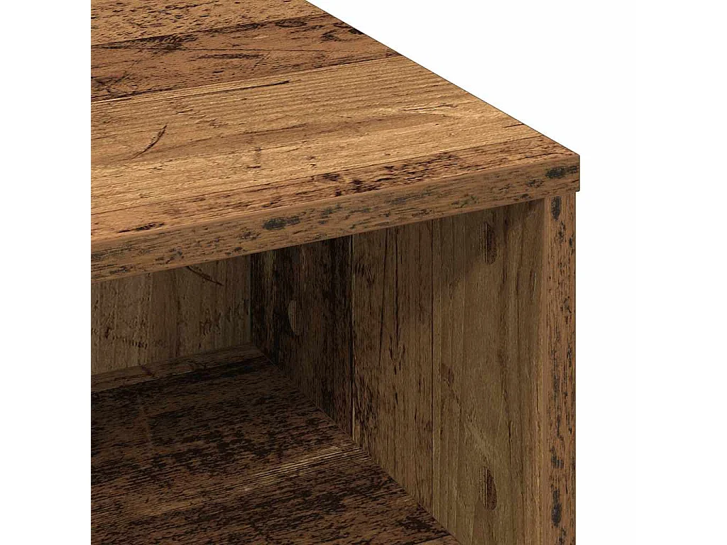 Table basse Bois ancien 60 x 60 x 30 cm Bois d'ingénierie