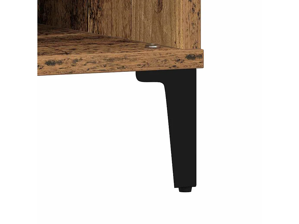 Table basse Bois ancien 60 x 60 x 30 cm Bois d'ingénierie