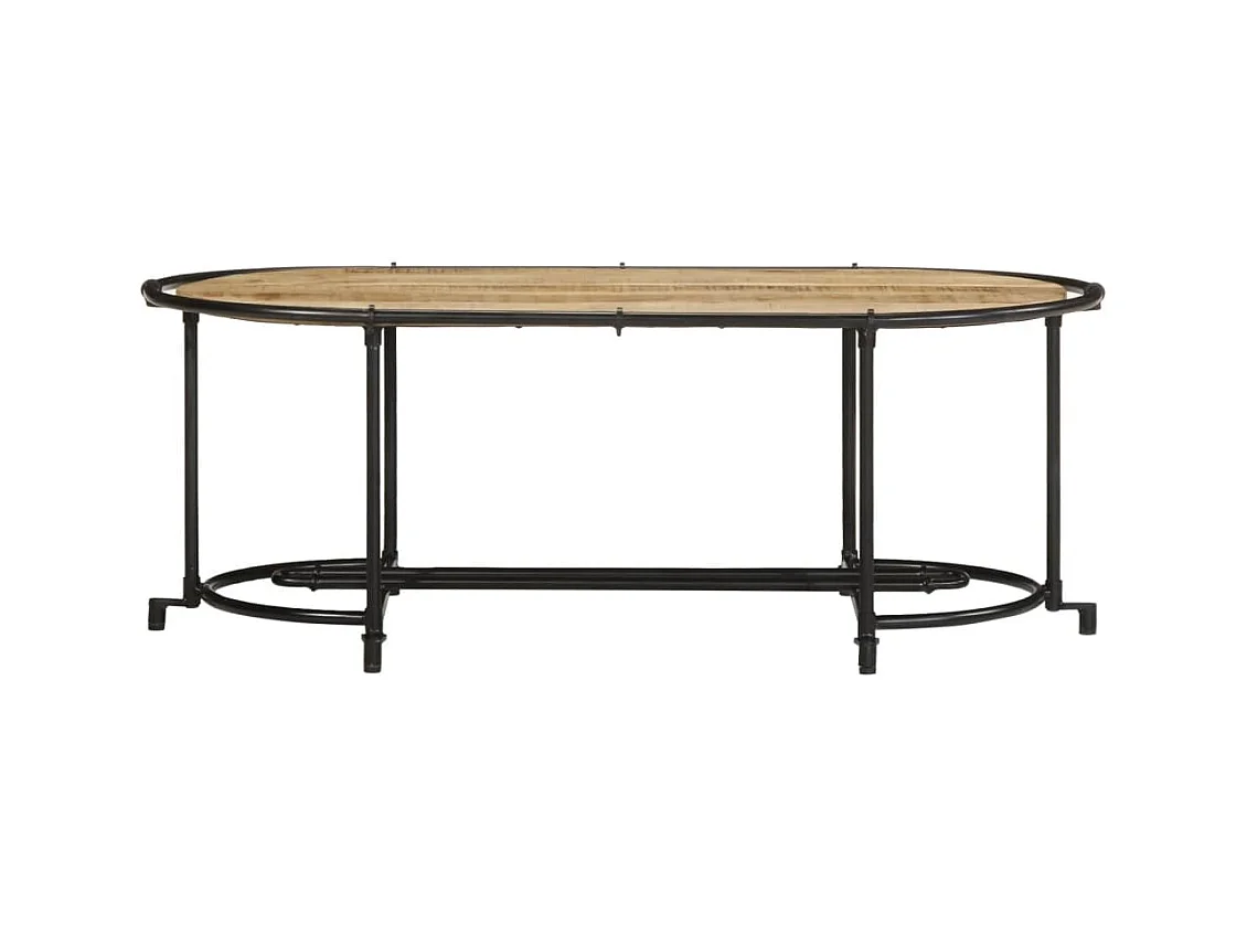 Table basse 110x55x40 cm bois de manguier massif brut