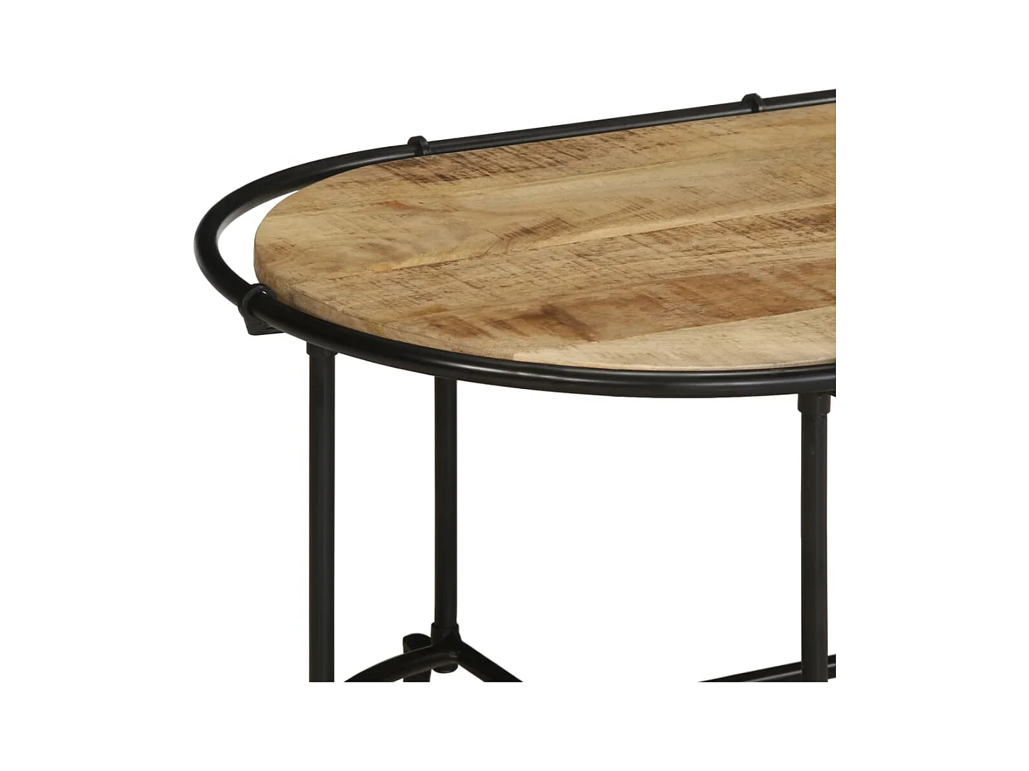 Table basse 110x55x40 cm bois de manguier massif brut