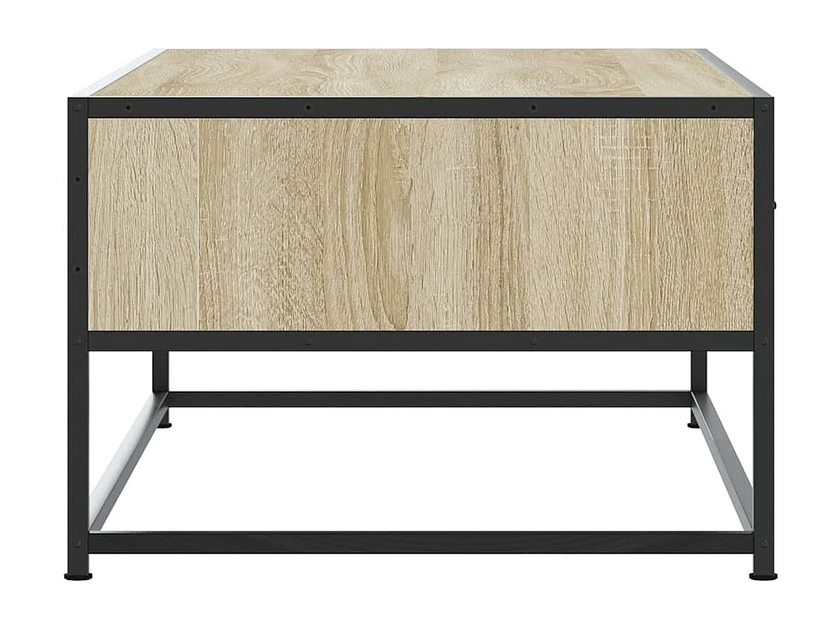 Mesa de centro 100x50x35cm deriv. madeira/metal carvalho sonoma