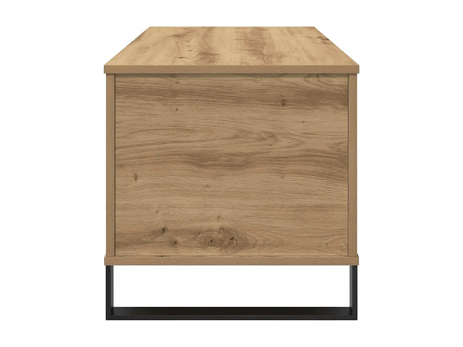 Table basse chêne artisanal 90x44,5x45 cm bois d'ingénierie