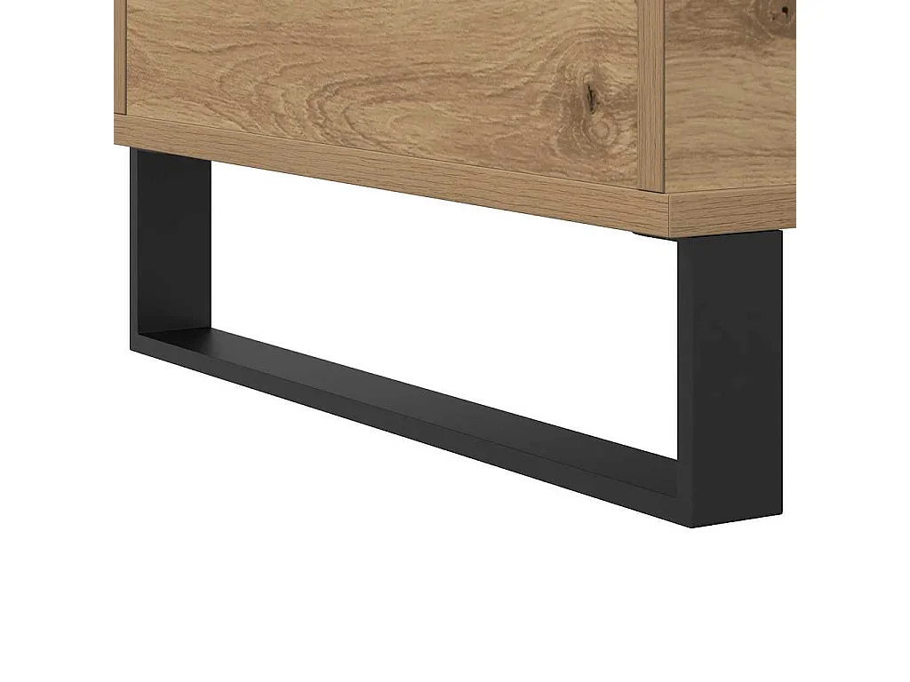 Mesa centro 90x44,5x45 cm derivados madeira carvalho artisiano