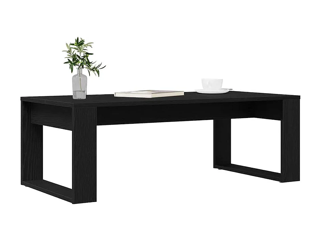 Mesa de Café Carvalho preto 102 x 50 x 35 cm Madeira processada