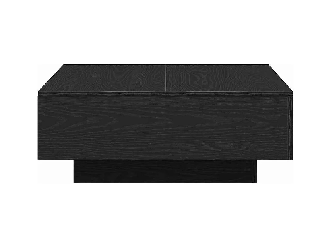 Table basse Chêne noir 80 x 80 x 31 cm Bois d'ingénierie