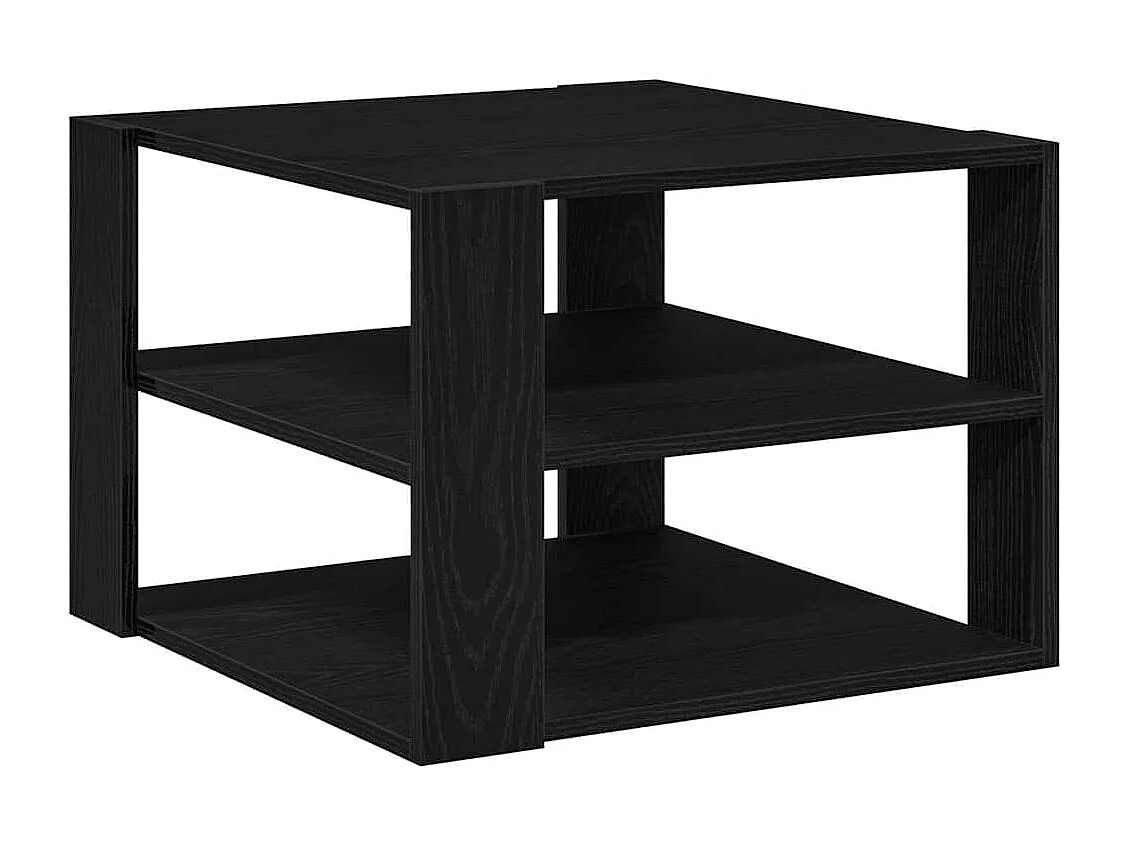 Table Basse Chêne noir 59,5 x 59,5 x 40 cm Bois d'ingénierie