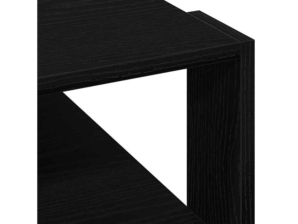 Salontafel Zwart eiken 59,5 x 59,5 x 40 cm Bewerkt hout