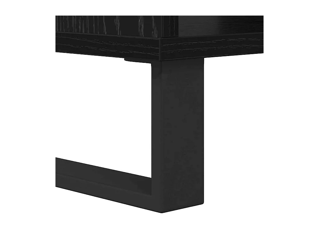 Salontafel Zwart eiken 60 x 50 x 40 cm Bewerkt hout